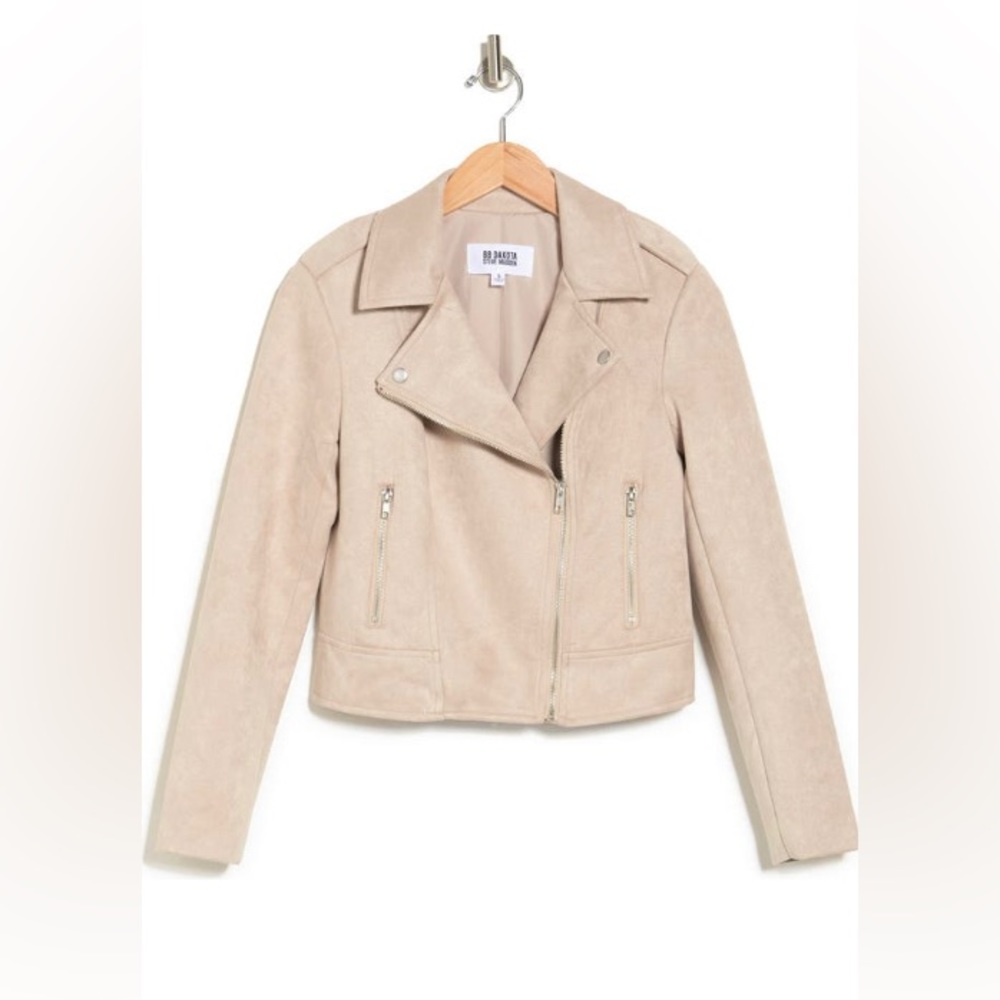 Steve Madden BB Dakota Faux Suede Jacket. Brand New. Color: Bone, Size: XL